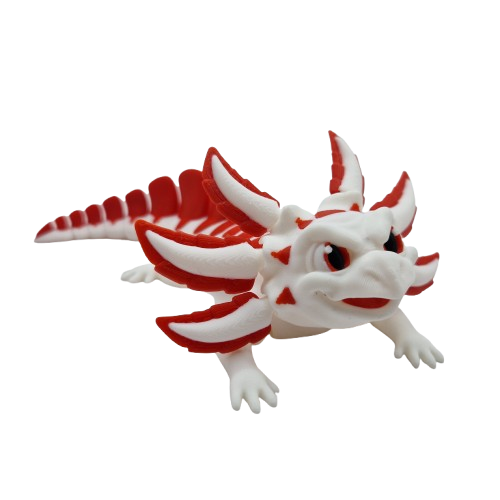 White Flexable Axolotl