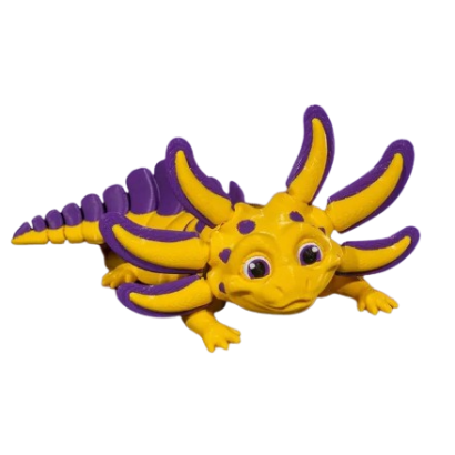 Yellow Flexable Axolotl