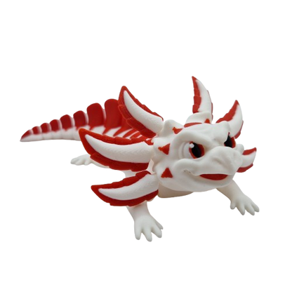 White Flexable Axolotl